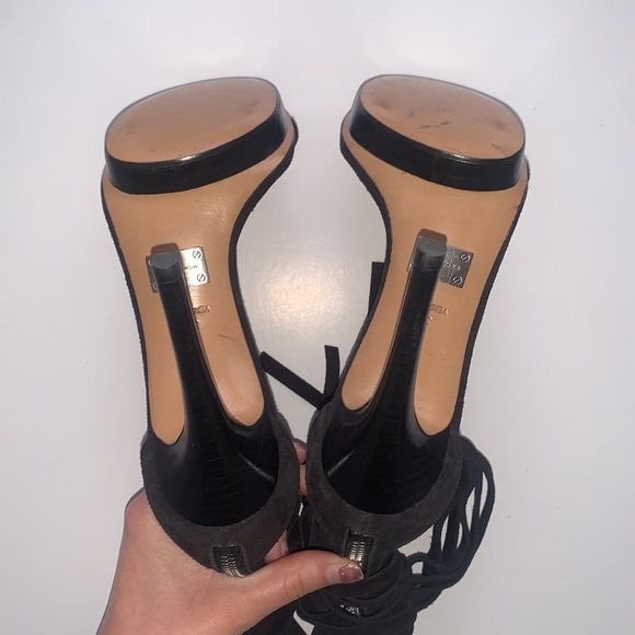 Michael Kors | Daphne Fringe Suede Heels - Picture 4 of 15